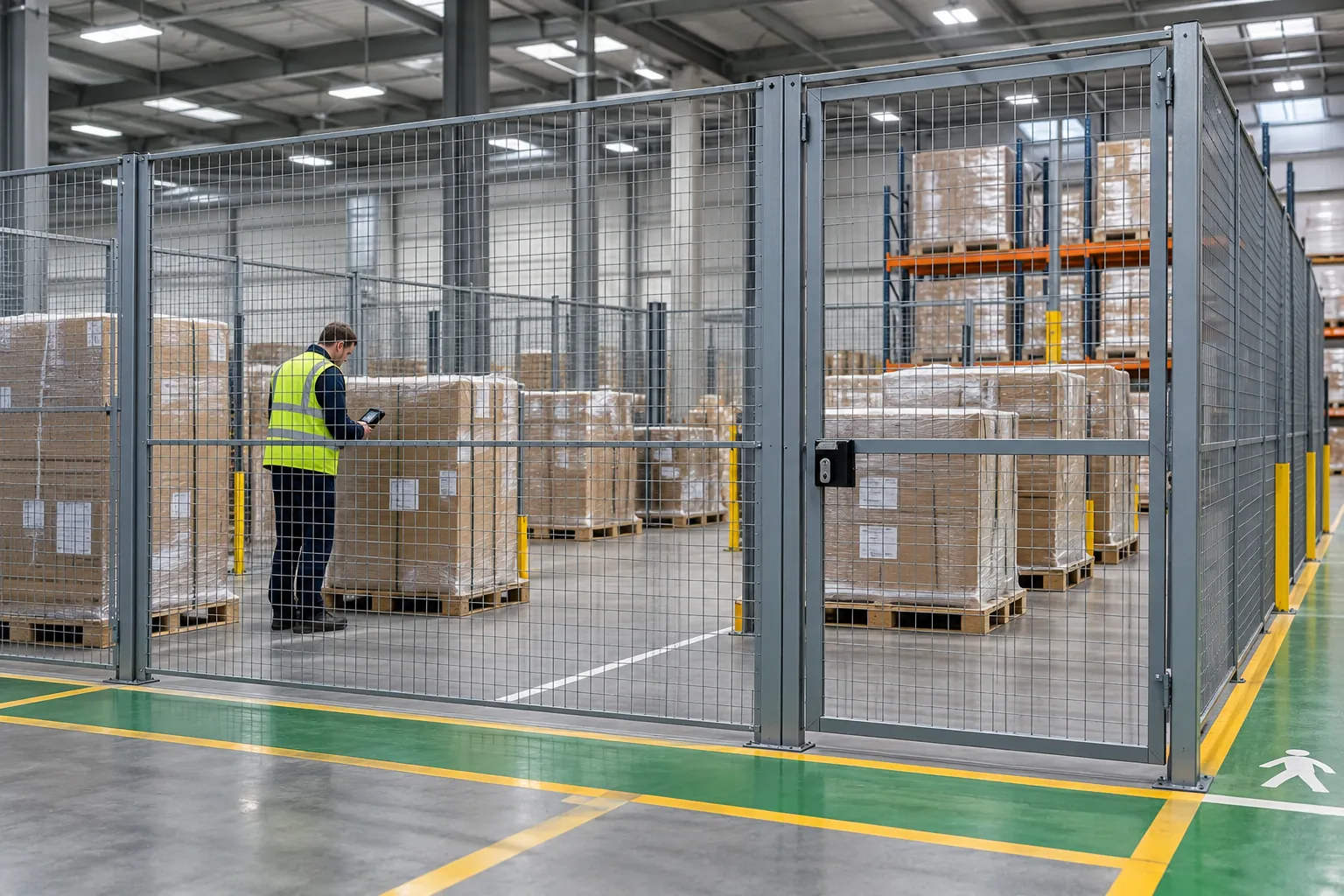 Illustrative customs-controlled storage area